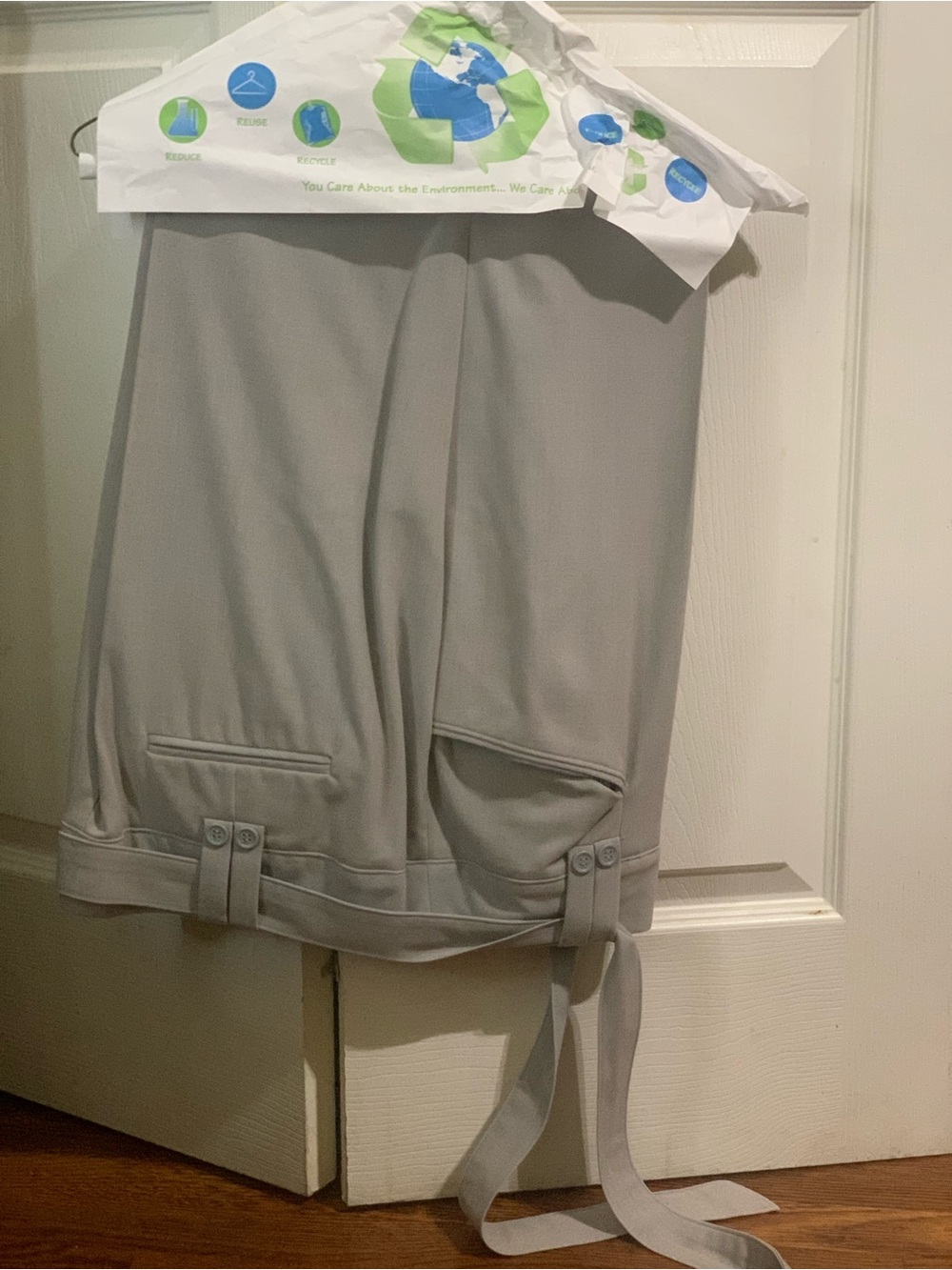 East 5th Light Gray Tie-Hem Bermuda Shorts